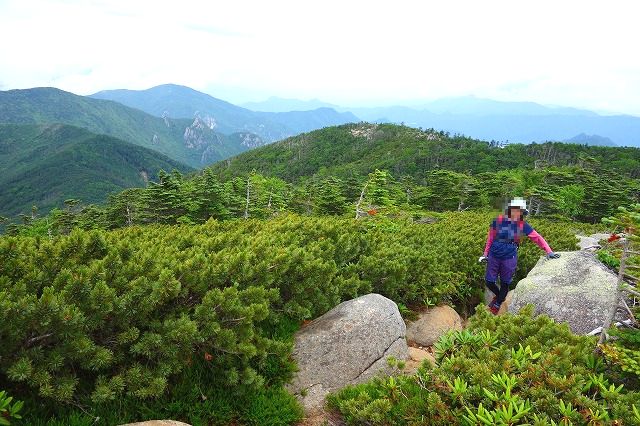 北奥千丈岳登山道