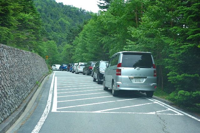 大弛峠路上駐車