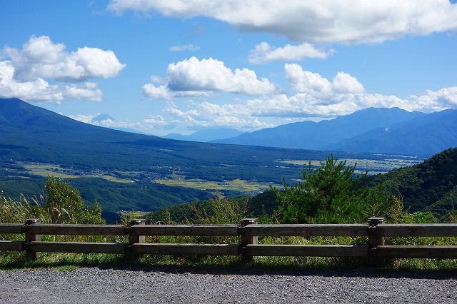 ビーナスラインから見る富士山
