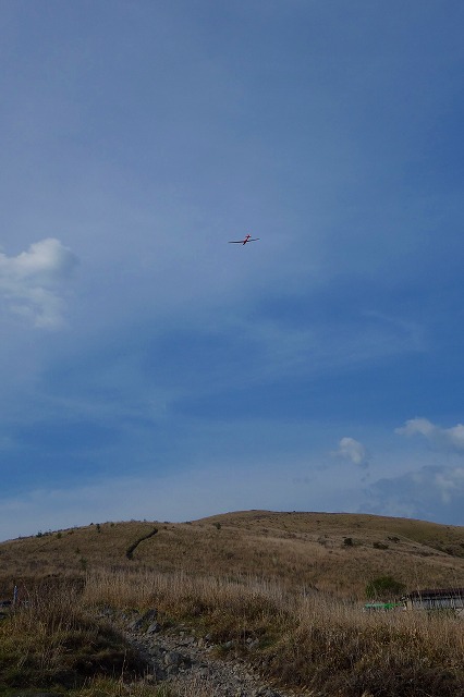 霧ヶ峰高原のグライダー