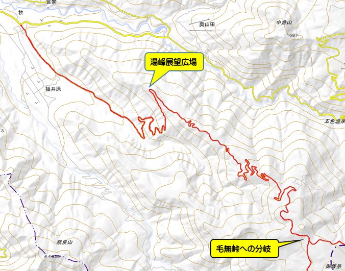 上信スカイライン　県道112号大前須坂線