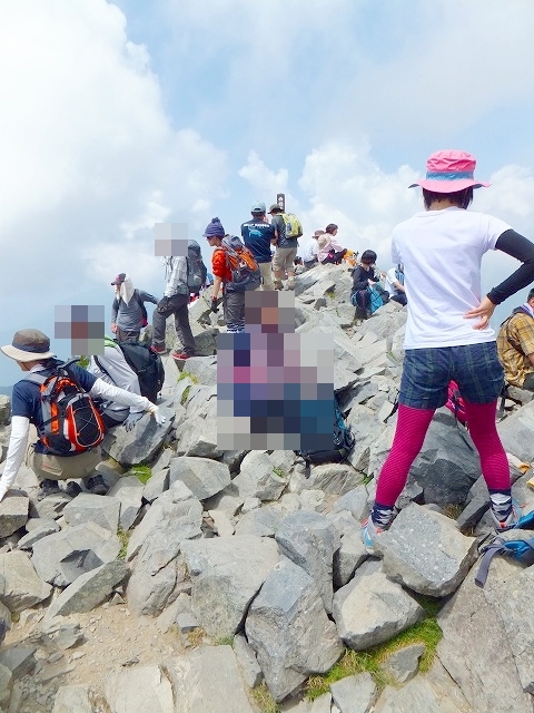 西穂高岳独標山頂