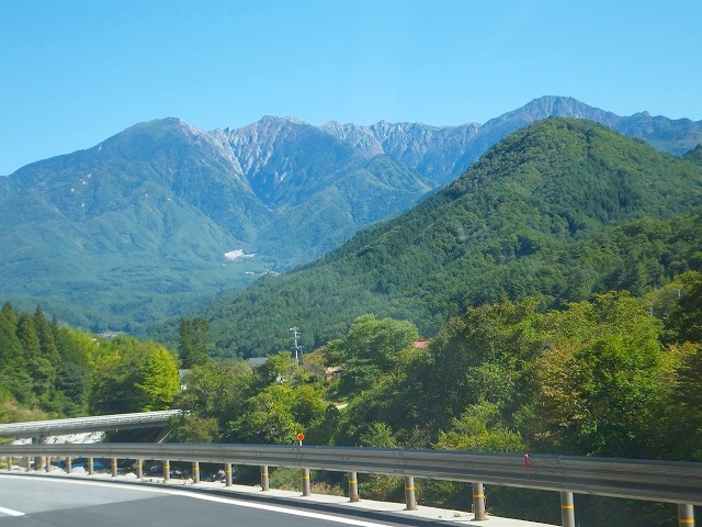 木曽から見た中央アルプス