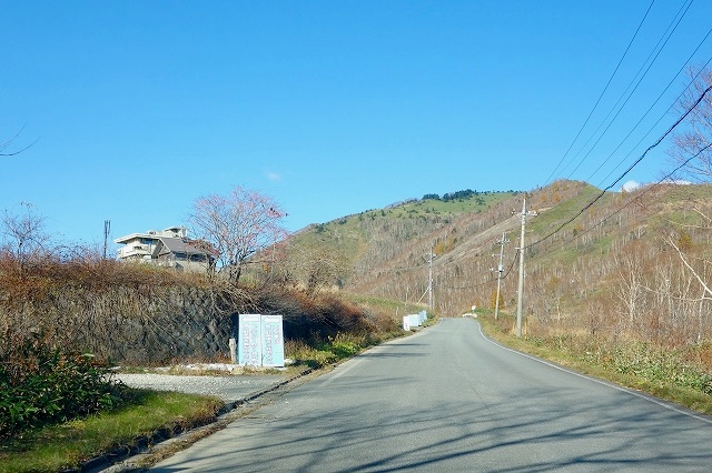 野反湖への道(国道405号線)